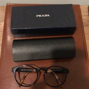 Like new round black Prada eyewear frames
